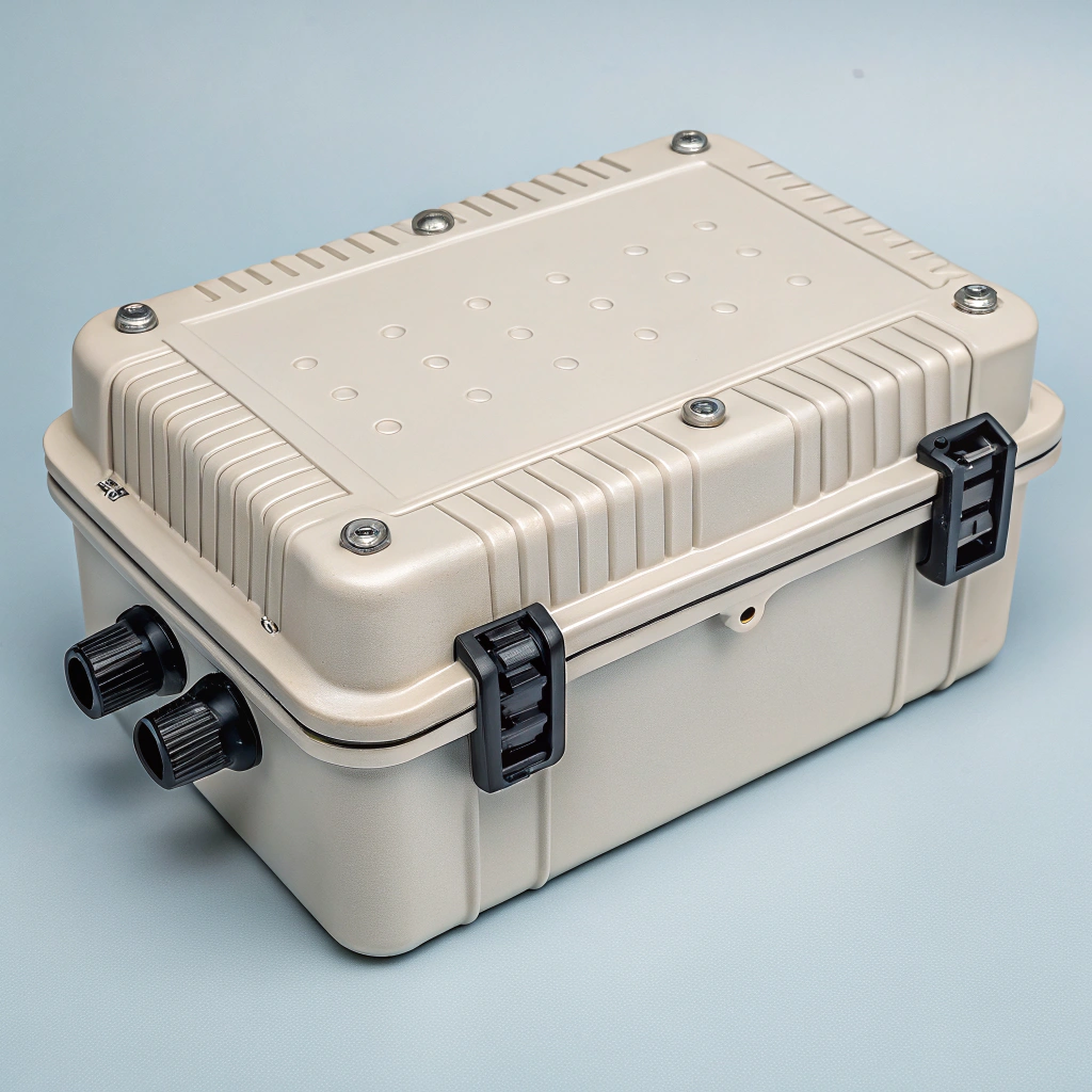 High capacity outdoor fiber optic termination box