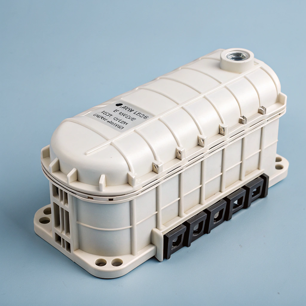 Horizontal in-line fiber optic splice closure