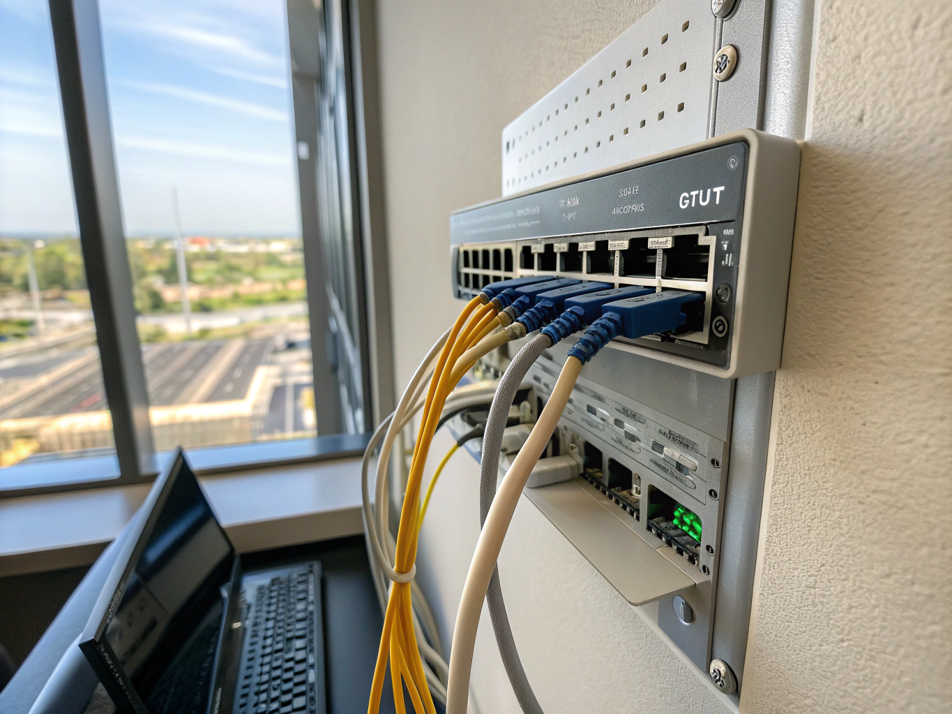 Mini indoor fiber optic wall socket box