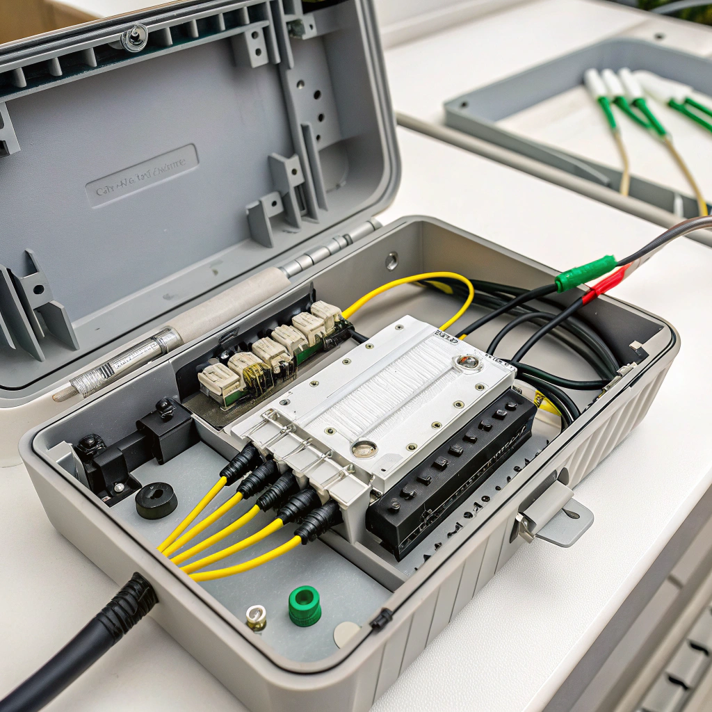 Vertical dome type fiber optic splice closure